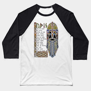 Odin - Hiberno Norse style - based on the Book of Kells Baseball T-Shirt